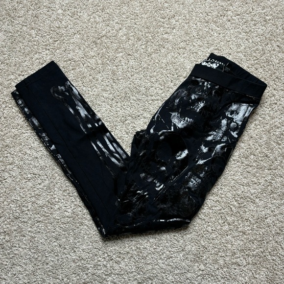 Killstar Pants - Killstar Embossed Skeleton Leggings